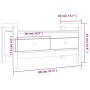 Banco de recibidor madera maciza de pino 80x40x43 cm