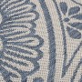Alfombra de exterior de tejido plano rayas azules 100x200 cm