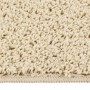Alfombra peluda antideslizante color crema 200x290 cm