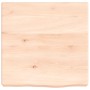 Estante de pared madera maciza roble sin tratar 40x40x(2-6) cm