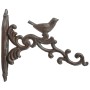 Esschert Design Gancho de cesta colgante marrón hierro fundido BR21