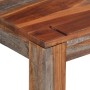 Banco con respaldo madera maciza de acacia gris 160 cm