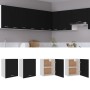 Armarios colgantes 2 uds madera contrachapada negro 50x31x60 cm