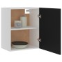 Armarios colgantes 2 uds madera contrachapada negro 50x31x60 cm