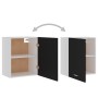 Armarios colgantes 2 uds madera contrachapada negro 50x31x60 cm