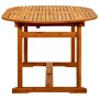 Mesa de comedor jardín madera maciza acacia (160-240)x100x75 cm