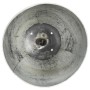 Lámpara colgante industrial redonda 25 W plateada 32 cm E27