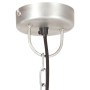 Lámpara colgante industrial redonda 25 W plateada 32 cm E27