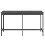 Mesa de jardín madera maciza de pino gris 203,5x90x110 cm