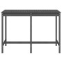Mesa de jardín madera maciza pino gris 159,5x82,5x110 cm