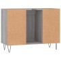 Mueble de baño madera de ingeniería gris Sonoma 80x33x60 cm