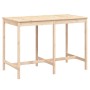 Mesa de jardín madera maciza de pino 159,5x82,5x110 cmcm