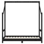 Estructura de cama para niños madera de pino negro 70x140 cm