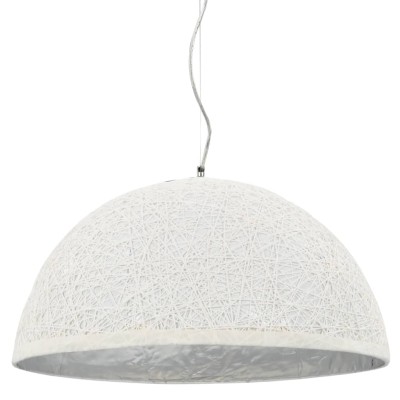 Lámpara colgante blanco y plateado E27 Ø50 cm