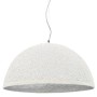 Lámpara colgante blanco y plateado E27 Ø50 cm