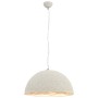 Lámpara colgante blanco y plateado E27 Ø50 cm