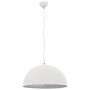 Lámpara colgante blanco y plateado E27 Ø50 cm