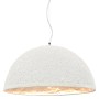 Lámpara colgante blanco y plateado E27 Ø50 cm