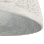 Lámpara colgante blanco y plateado E27 Ø50 cm