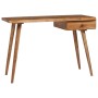 Escritorio de madera maciza de acacia 110x50x76 cm
