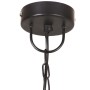 Lámpara colgante redonda negra 25 W 48 cm E27