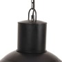 Lámpara colgante redonda negra 25 W 48 cm E27
