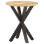 Mesa auxiliar de madera maciza de mango 48x48x56 cm