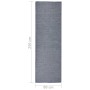 Alfombra de exterior de tejido plano azul 80x250 cm
