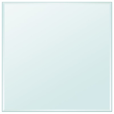 Tablero de mesa de cristal templado cuadrado 800x800 mm