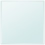 Tablero de mesa de cristal templado cuadrado 800x800 mm