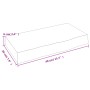 Estante de pared madera maciza de roble sin tratar 40x20x6 cm