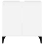 Armario para lavabo madera contrachapada blanco 58x33x60 cm