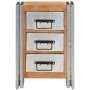 Cajonera de madera maciza reciclada 40x30x60 cm