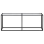 Mesa consola vidrio templado transparente 200x35x75,5 cm