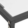Mesa consola vidrio templado transparente 200x35x75,5 cm