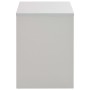 Tocador con espejo y taburete gris 104x45x131 cm