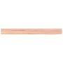 Estante de pared madera roble tratada marrón claro 100x10x2 cm