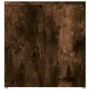 Mesa auxiliar madera contrachapada roble ahumado 59x36x38 cm