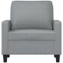 Sillón de tela gris claro 60 cm