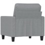 Sillón de tela gris claro 60 cm