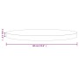 Tablero de mesa redondo madera maciza de pino blanco Ø60x3 cm