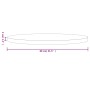 Tablero de mesa redondo madera maciza de pino blanco Ø80x3 cm