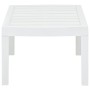 Mesa de jardín de plástico blanco 78x55x38 cm