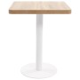 Mesa de bistró MDF marrón claro 60x60 cm