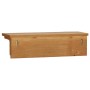 Perchero de madera maciza de roble 60x16x16 cm