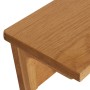 Perchero de madera maciza de roble 60x16x16 cm