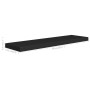 Estantes flotantes de pared 4 uds MDF negro 90x23,5x3,8 cm
