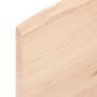 Tablero de mesa madera maciza roble borde natural 60x40x2 cm