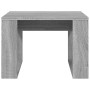 Mesa auxiliar madera contrachapada gris Sonoma 50x50x35 cm