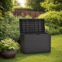 Caja de almacenamiento de jardín gris antracita 78x44x55 cm